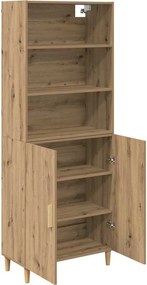 vidaXL Highboard Artisan Oak 69,5 x 32,5 x 180 εκ Επεξεργασμένο ξύλο