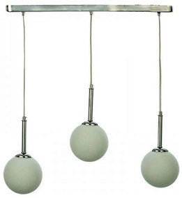 Φωτιστικό Οροφής-Ράγα 4515-3 30cm 3xG9 Chrome Inlight Metal, Glass