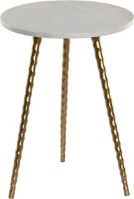 Βοηθητικό Τραπέζι Home ESPRIT Λευκό Χρυσό 36 x 36 x 48,5 cm