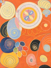 Αναπαραγωγή The 10 Largest No.3 (Orange Abstract) - Hilma af Klint