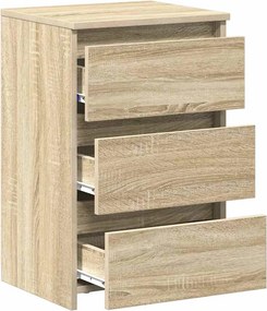 vidaXL Κομοδίνα 2 τεμ. Sonoma Δρυς 40 x 35 x 62,5 εκ. από Επεξ. Ξύλο
