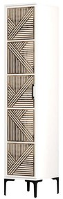 Ντουλάπα Μονόφυλλη Kumsal 845HCT5403 40x47,5x201,4cm White Single Door
