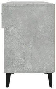 Παπουτσοθήκη Γκρι Σκυροδέματος 102x35x55 εκ. Επεξεργασμένο Ξύλο - Γκρι