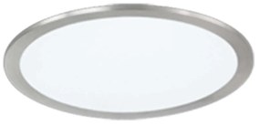 Φωτιστικό Οροφής - Πλαφονιέρα Phoenix 674093007 15W Led Φ30cm 4,2cm Nickel Mat Trio Lighting Metal