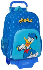 Σχολική Τσάντα με Ρόδες Donald Μπλε 33 x 42 x 14 cm