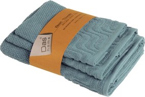 Πετσέτες Μπάνιου (Σετ 3τμχ) Das Home Best Line 0882 Blue 550gsm