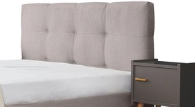 Επενδυμένο Κρεβάτι Famous-Gkri Anoixto-90 x 200-Χωρίς μηχανισμό ανύψωσης