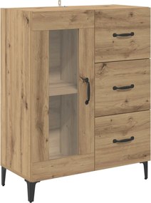 vidaXL Πλαϊνό γραφείο Artisan Oak 69,5 x 34 x 90 εκ.