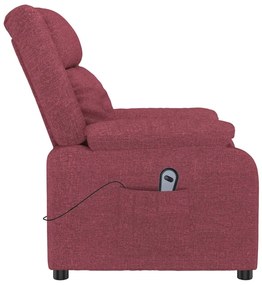 vidaXL Πολυθρόνα Ανακλ. Μπορντό Υφασμάτινη