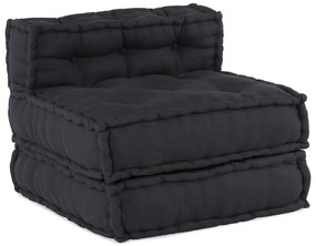 vidaXL Modular Pouffes 4 τμχ σε Ανθρακί Ύφασμα