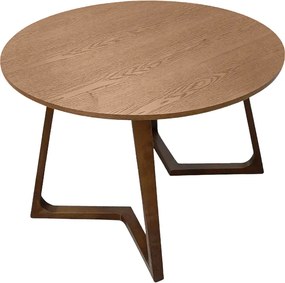 Τραπέζι Sedria pakoworld mdf καρυδί Φ120x75εκ