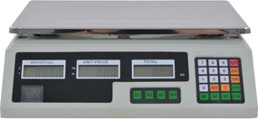 vidaXL Ζυγαριά Πάγκου Ψηφιακή 30 κ. με Επαναφορτιζόμενη Μπαταρία