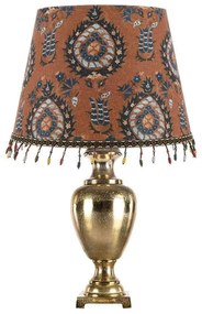 Φωτιστικό Επιτραπέζιο Flourish-Ulpia Gold-Multi MindTheGap Metal, Fabric