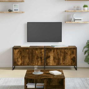 vidaXL Ντουλάπι TV Καπνιστό Δρύς 140 x 36 x 49.5 εκ Επεξεργασμένο ξύλο