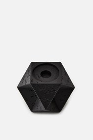Stewehome Κερί από μέταλλο Μαύρο 10x10x8.5 cm