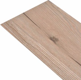 vidaXL Πλάκες Δαπέδου 36 pcs Καφέ Δρυς 5,02 m² PVC