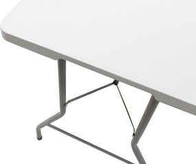 Τραπέζι catering Rodeo pakoworld πτυσσόμενο-βαλίτσα λευκό 183x76x74εκ