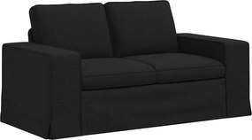 vidaXL Σετ Καναπέ 2 pcs Μαύρο 162 x 80 x 82 εκ ύφασμα