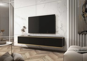 Κρεμαστό έπιπλο τηλεόρασης ORO_MDF ανθρακί 175x30x32cm