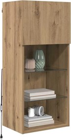 vidaXL Τοίχου ντουλάπες τηλεόρασης 2 pcs Artisan Oak