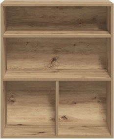 vidaXL Βιβλιοθήκη Artisan Δρυς 60x30x71,5 εκ. Επεξεργασμένο Ξύλο