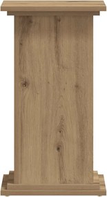 vidaXL Βάσεις Φυτών Αρτισιανή Δρυς 33x33x60 εκ. Επεξ. Ξύλο