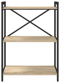 vidaXL Βιβλιοθήκη Sonoma Δρυς 60 x 30 x 83 εκ Επεξεργασμένο ξύλο