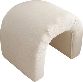 Πουφ Σκαμπό Κρέμα NU TEDDY 46x51x45