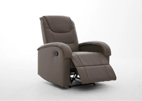 Πολυθρόνα Ανακλινόμενη ArteLibre CELAENO Καφέ PU 80x96x97cm