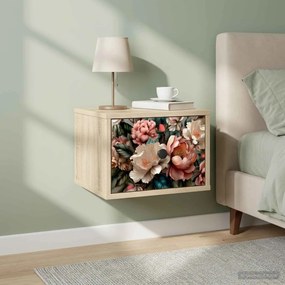 vidaXL Τοίχου κομοδίνο BORNE Sonoma Δρυς 36 x 33 x 25 εκ.
