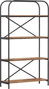 vidaXL Ράφι Βιβλίων 4 επιπέδων 80 x 30 x 146 εκ Επεξεργασμένο ξύλο