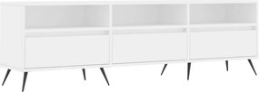 vidaXL Έπιπλο Τηλεόρασης Λευκό 150x30x44,5 εκ. Επεξεργασμένο Ξύλο