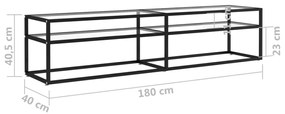 ΈΠΙΠΛΟ ΤΗΛΕΟΡΑΣΗΣ ΔΙΑΦΑΝΕΣ 180 X 40 X 40,5 ΕΚ. ΑΠΟ ΨΗΜΕΝΟ ΓΥΑΛΙ 331722