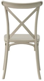 Καρέκλα Cross Fylliana FL66 Μπέζ Πολυπροπυλενίου 42x48x90 εκ. 42x48x90 εκ.