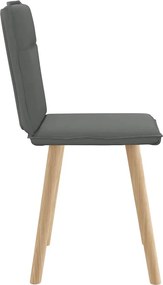 vidaXL Καρέκλες Τραπεζαρίας 2 τεμ Σκ. Γκρι Υφασμάτινες