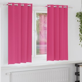 vidaXL Κουρτίνες 2 pcs Φωτεινό Ροζ 175 x 140 εκ. Πολυεστέρας