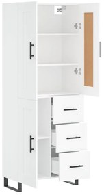 vidaXL Ντουλάπι Λευκό 69,5x34x180 εκ. από Επεξεργασμένο Ξύλο