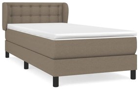 ΚΡΕΒΑΤΙ BOXSPRING ΜΕ ΣΤΡΩΜΑ TAUPE 90X190 ΕΚ.ΥΦΑΣΜΑΤΙΝΟ 3126529