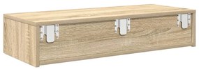 vidaXL Ράφι τοίχου με συρτάρια Sonoma Oak Κατασκευασμένο ξύλο