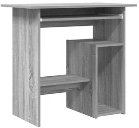 vidaXL Γραφείο Γκρι Sonoma 80 x 45 x 74 εκ. από Επεξεργασμένο Ξύλο