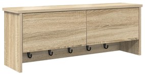 vidaXL Τοίχου Κρεμάστρα Sonoma Δρυς 80 x 20 x 30 cm Επεξεργασμένο ξύλο