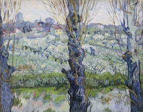 Αναπαραγωγή View of Arles, 1889, Vincent van Gogh