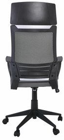 Καρέκλα γραφείου Mesa 468, Γκρι, Μαύρο, 116x58x62cm, 13 kg, Με ρόδες, Με μπράτσα, Μηχανισμός καρέκλας: Κλίση | Epipla1.gr