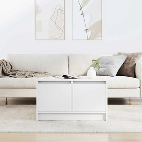 vidaXL Τραπεζάκι σαλονιού με συρτάρια Λευκό 70,5x70x40 εκ.