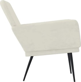 vidaXL Πολυθρόνα Κρεμ 62 x 79x 79 εκ. Βελούδινη