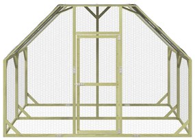 vidaXL Κοτέτσι 268x200x190 εκ. από Μασίφ Εμποτισμένο Ξύλο Πεύκου