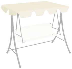 Πανί Ανταλλακτικό για Κούνια Κήπου Κρεμ 150/130x105/70 εκ.