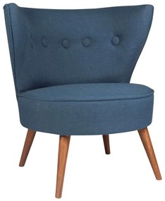 Πολυθρόνα Riverhead 558ZEN1118 80x74x76cm Blue Polyester,Wood