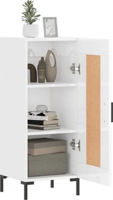 vidaXL Ντουλάπι Γυαλιστερό Λευκό 34,5x34x90 εκ. Επεξεργασμένο Ξύλο