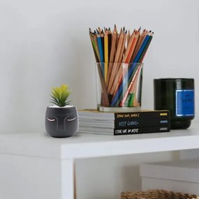 Τεχνητό Φυτό σε Μοντέρνο Κεραμικό Γλαστράκι 12x11x19cm